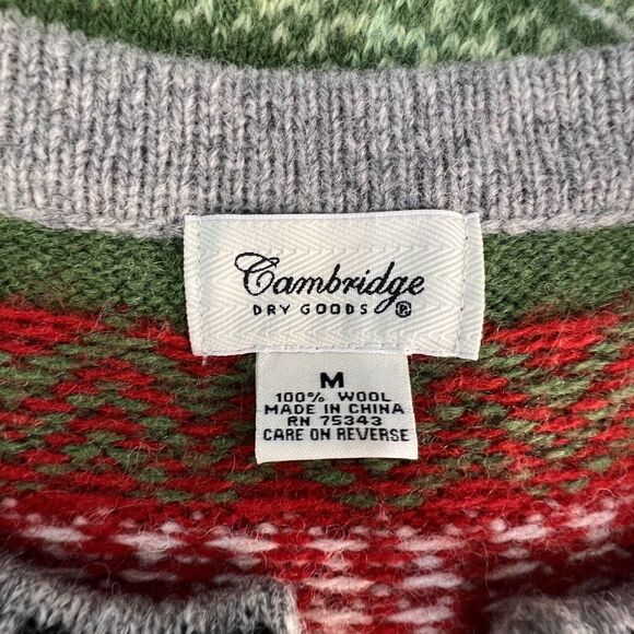 Cambridge Dry Goods Womens Nordic Icelandic Wool Cardigan Sweater Size Medium - Picture 5 of 6